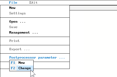 Modify postprocessor parameters